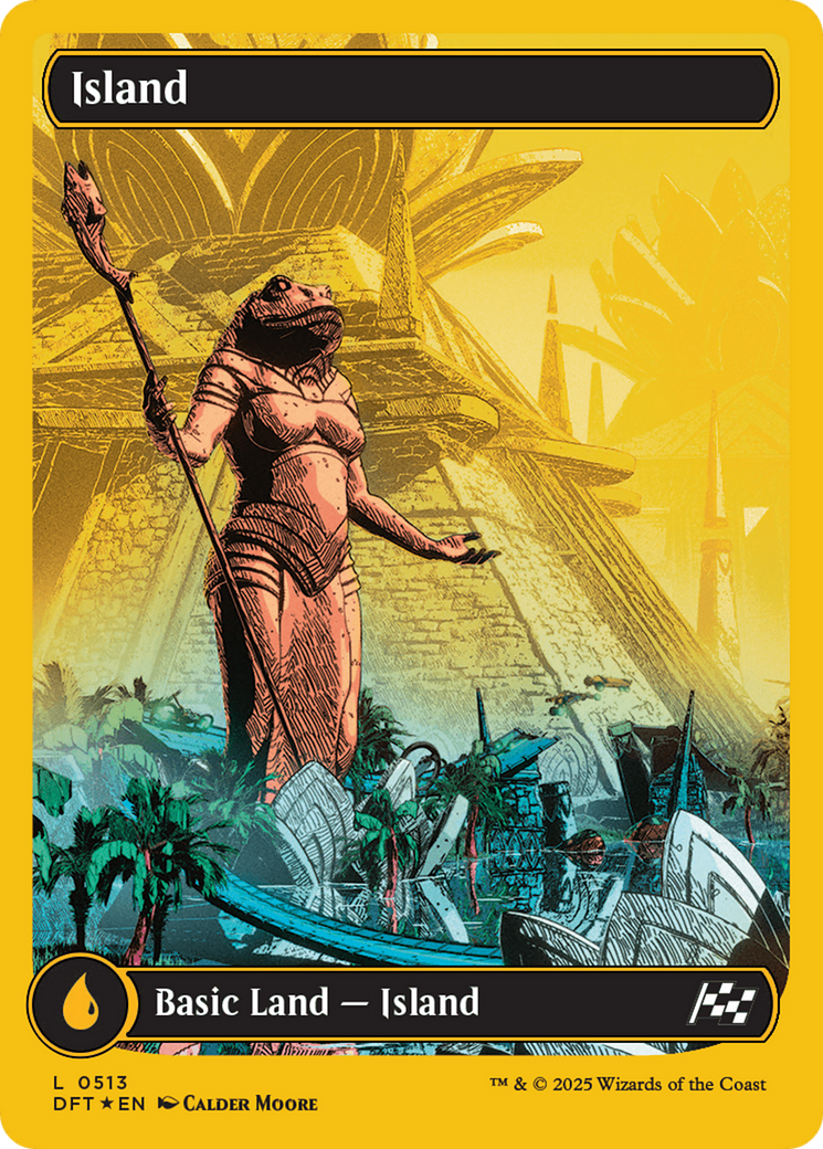 Island (0513) (First-Place Foil) [Aetherdrift] - Trinity Hobby