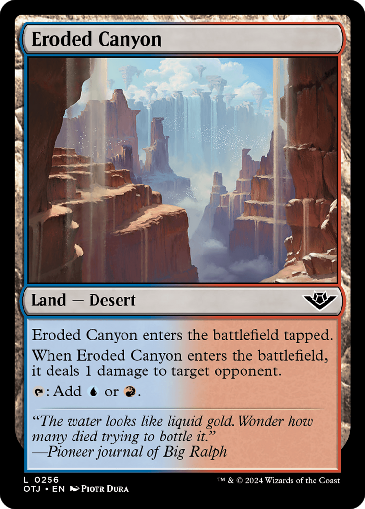 Eroded Canyon [Outlaws of Thunder Junction] - Trinity Hobby