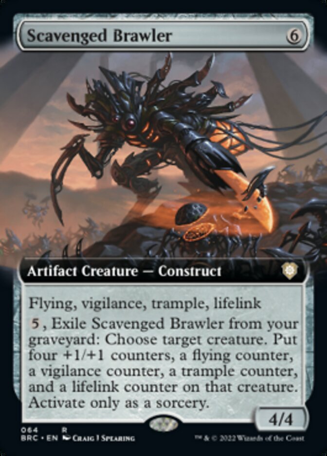 Scavenged Brawler (Extended Art) [The Brothers' War Commander] - Trinity Hobby