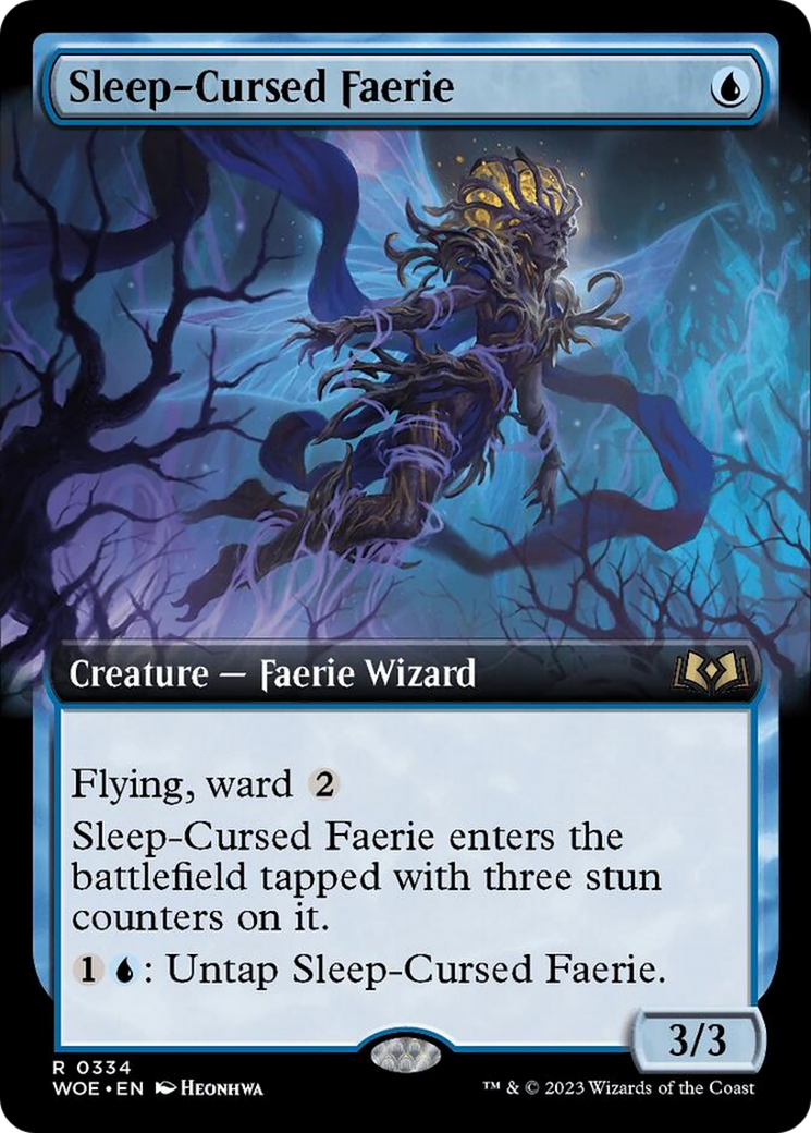 Sleep-Cursed Faerie (Extended Art) [Wilds of Eldraine] - Trinity Hobby