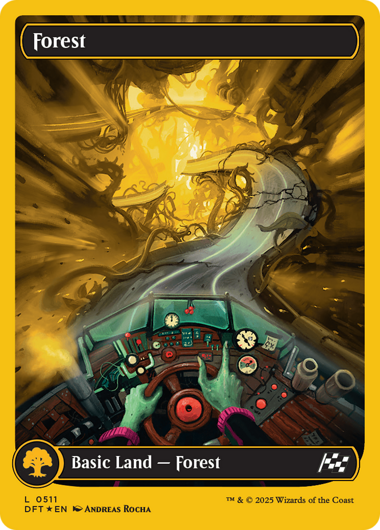 Forest (0511) (First-Place Foil) [Aetherdrift] - Trinity Hobby