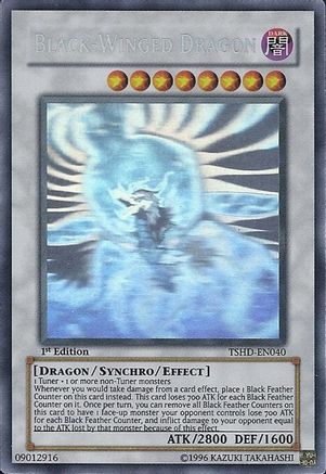 Black-Winged Dragon [TSHD-EN040] Ghost Rare - Trinity Hobby