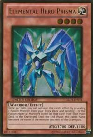 Elemental Hero Prisma [GLD3-EN014] Gold Rare - Trinity Hobby