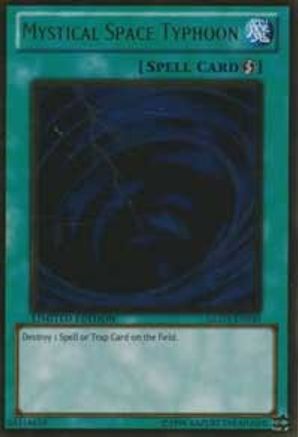 Mystical Space Typhoon [GLD3-EN040] Gold Rare - Trinity Hobby