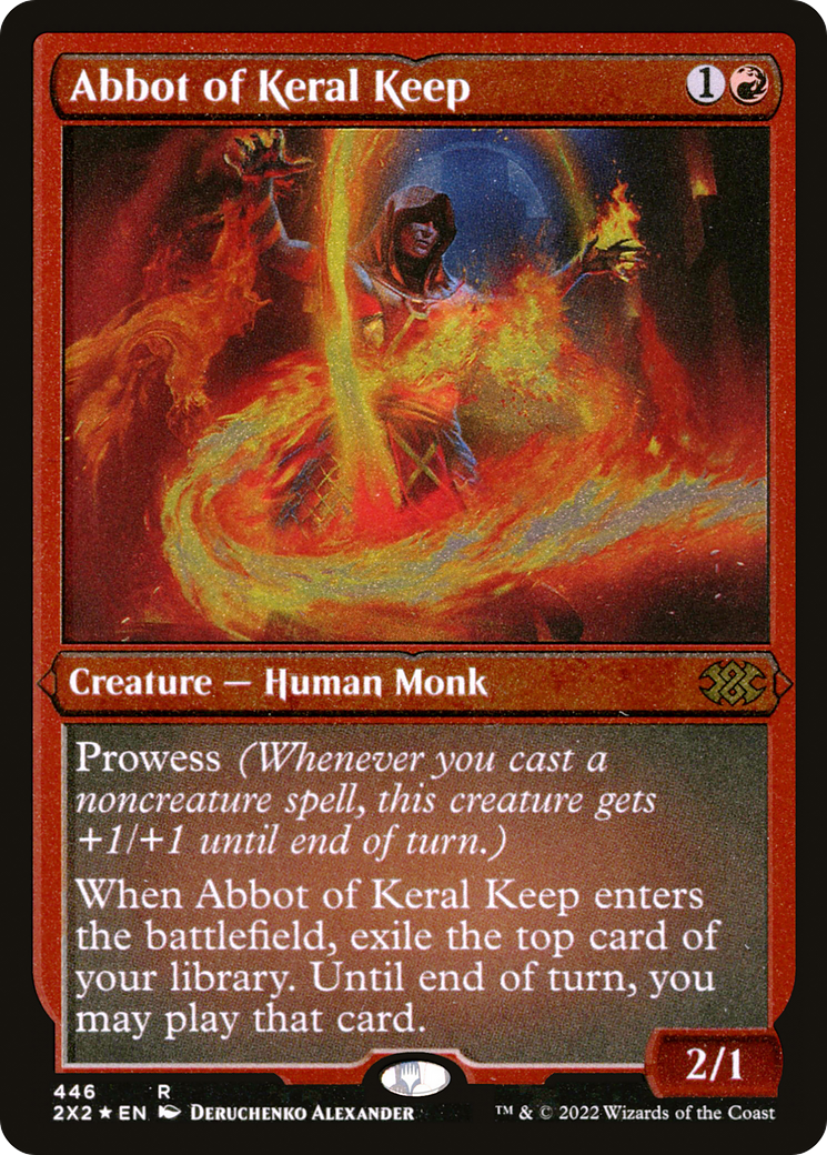 Abbot of Keral Keep (Foil Etched)  [Foil]  (2X2-446) - [Double Masters 2022] - Trinity Hobby
