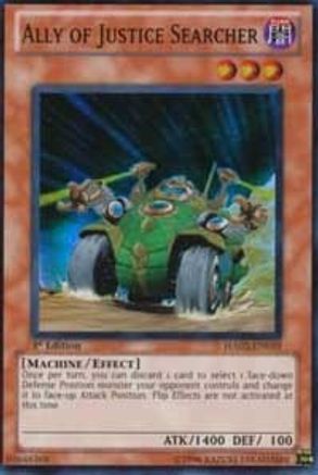 Ally of Justice Searcher [HA02-EN019] Super Rare - Trinity Hobby