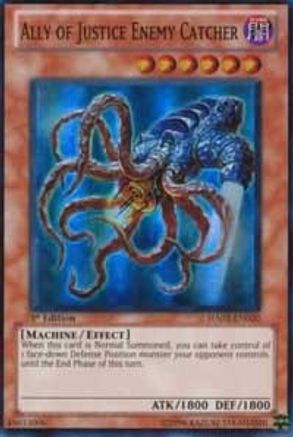 Ally of Justice Enemy Catcher [HA02-EN020] Super Rare - Trinity Hobby