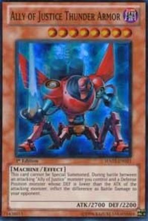 Ally of Justice Thunder Armor [HA02-EN021] Super Rare - Trinity Hobby