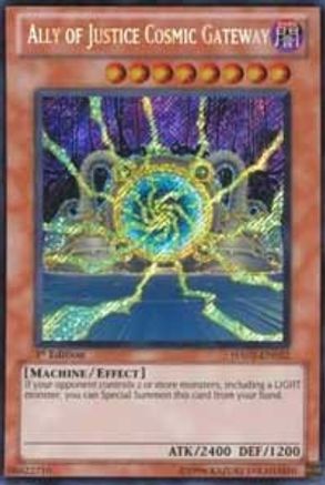 Ally of Justice Cosmic Gateway [HA02-EN022] Secret Rare - Trinity Hobby