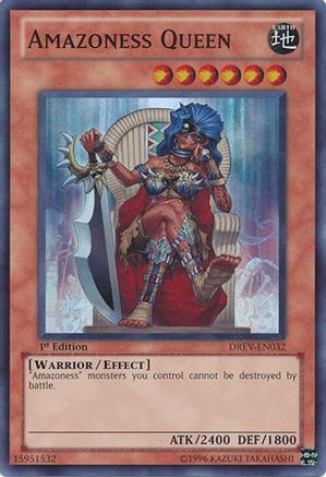 Amazoness Queen [DREV-EN032] Super Rare - Trinity Hobby