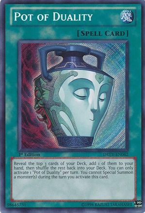 Pot of Duality [DREV-EN062] Secret Rare - Trinity Hobby