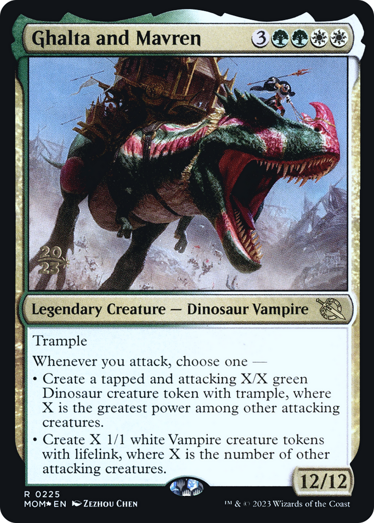 Ghalta and Mavren [March of the Machine Prerelease Promos] - Trinity Hobby