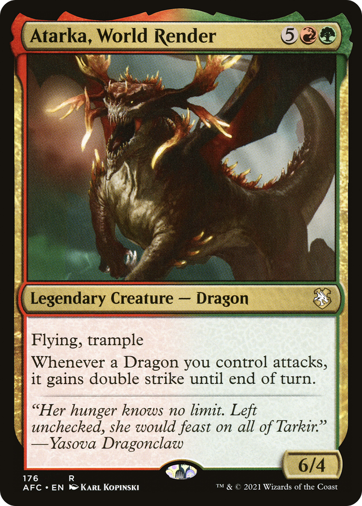 Atarka, World Render [Dungeons & Dragons: Adventures in the Forgotten Realms Commander] - Trinity Hobby