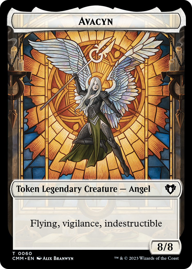 Copy (54) // Avacyn Double-Sided Token [Commander Masters Tokens] - Trinity Hobby
