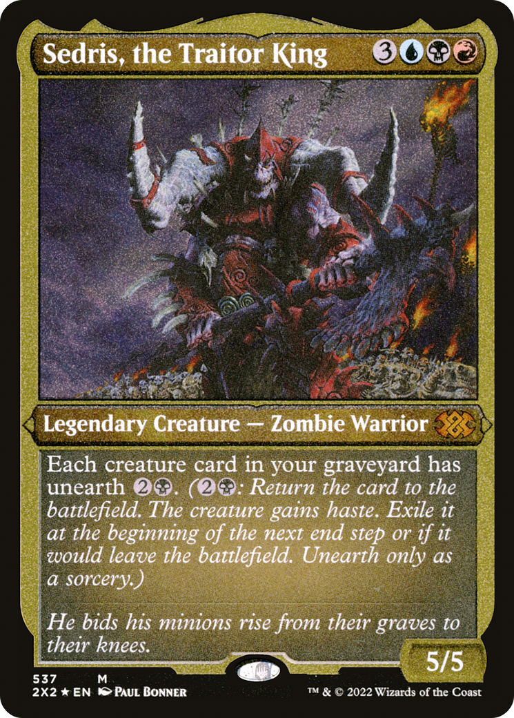 Sedris, the Traitor King (Foil Etched)  [Foil]  (2X2-537) - [Double Masters 2022] - Trinity Hobby