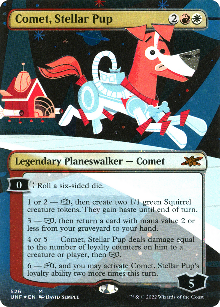 Comet, Stellar Pup (Borderless) (Galaxy Foil) [Unfinity] - Trinity Hobby