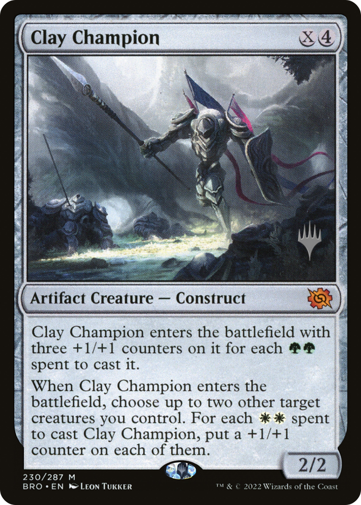 Clay Champion (Promo Pack) [The Brothers' War Promos] - Trinity Hobby