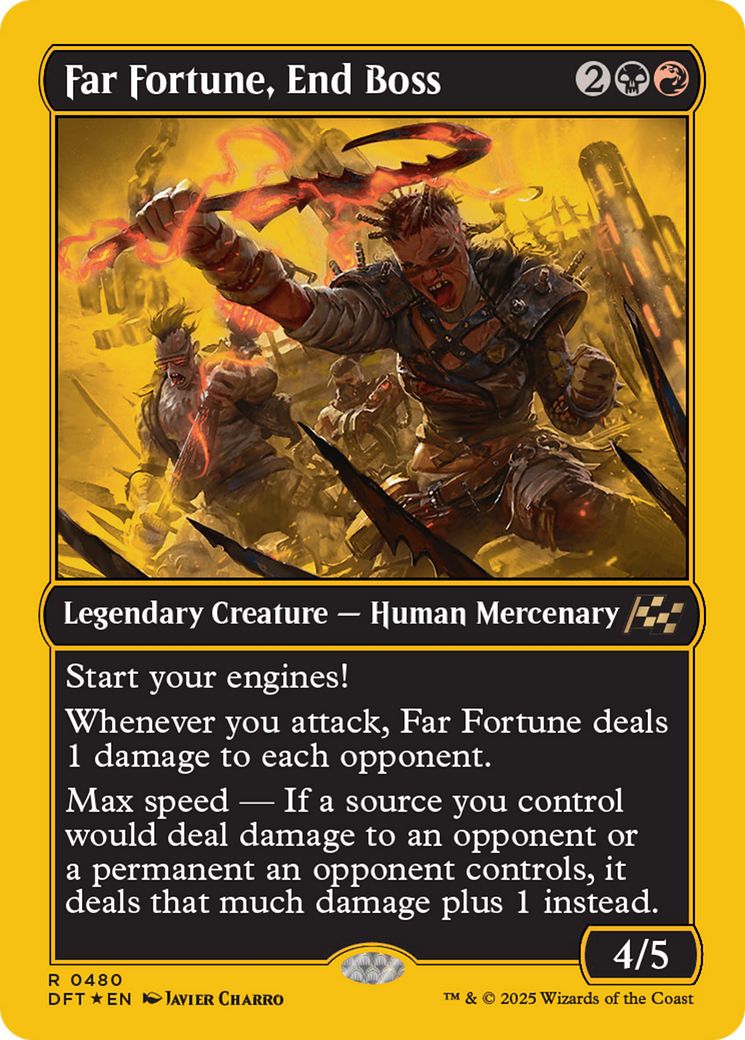Far fortune, End Boss (First-Place Foil) [Aetherdrift] - Trinity Hobby
