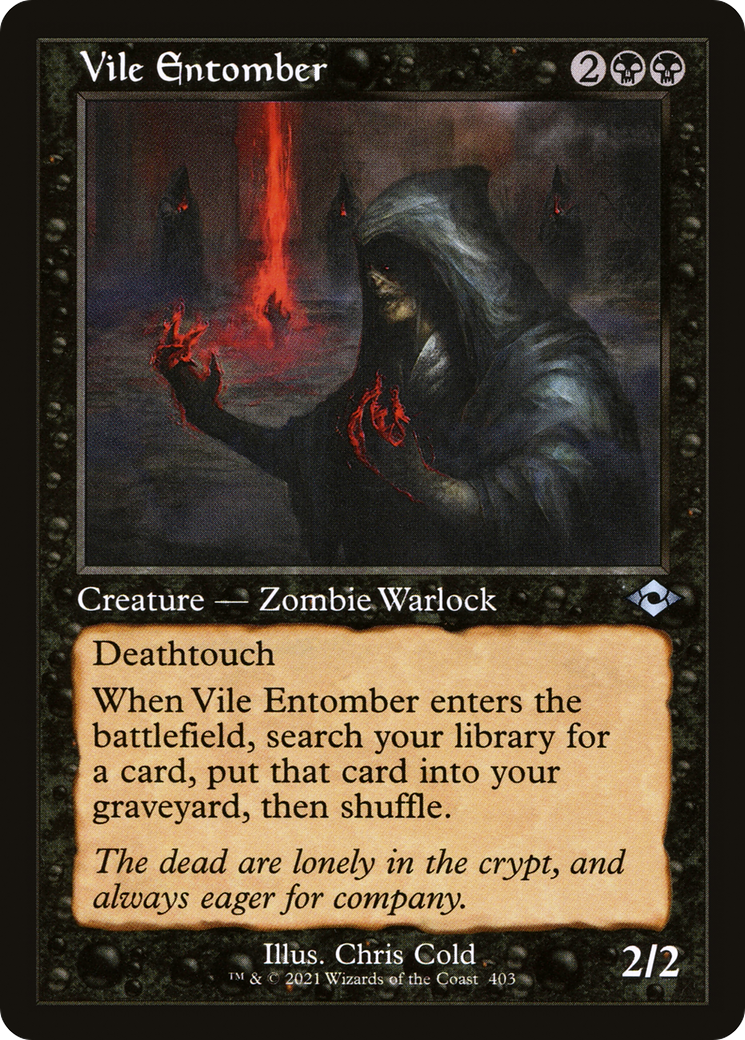Vile Entomber [Etched Foil]  (MH2-403) - [Modern Horizons 2] - Trinity Hobby