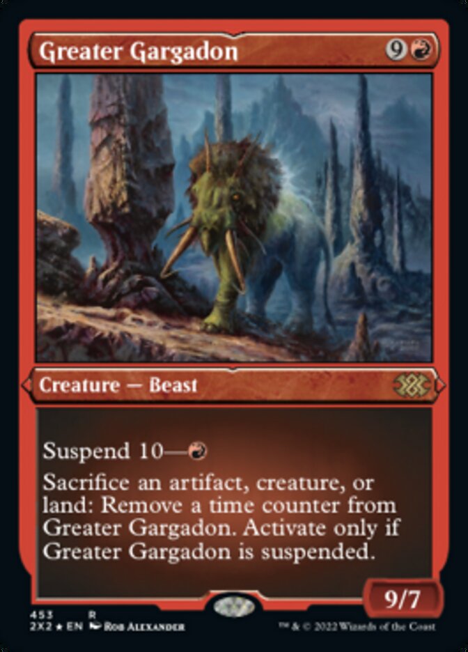 Greater Gargadon (Foil Etched) [Double Masters 2022] - Trinity Hobby