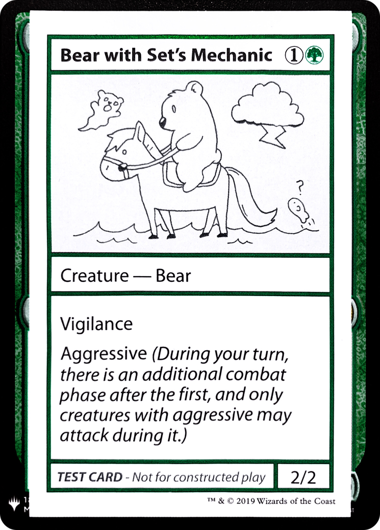 Bear with Set's Mechanic [Mystery Booster Playtest Cards] - Trinity Hobby