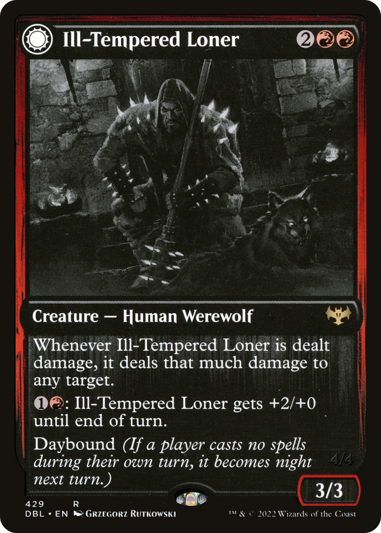 Solitaire de mauvaise humeur // Howlpack Avenger [Innistrad : Double Feature] 
