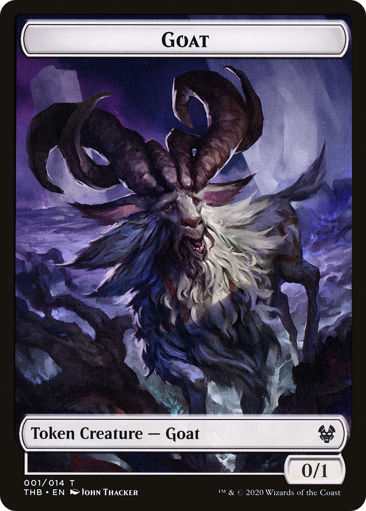 Goat  [Foil]  (THB-001) - [Theros Beyond Death Tokens] - Trinity Hobby