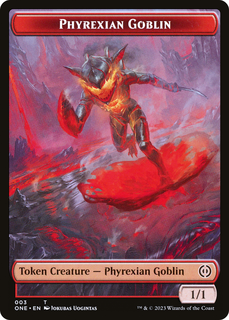 Phyrexian Goblin // Samurai Double-Sided Token [Phyrexia: All Will Be One Tokens] - Trinity Hobby