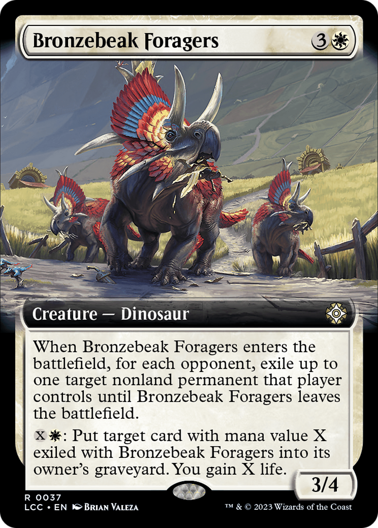 Bronzebeak Foragers (Extended Art) [The Lost Caverns of Ixalan Commander] - Trinity Hobby