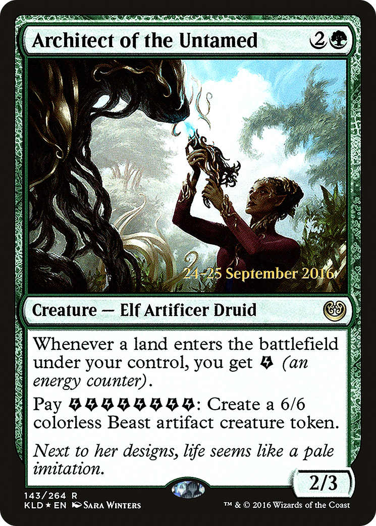 Architect of the Untamed [Kaladesh Prerelease Promos] - Trinity Hobby