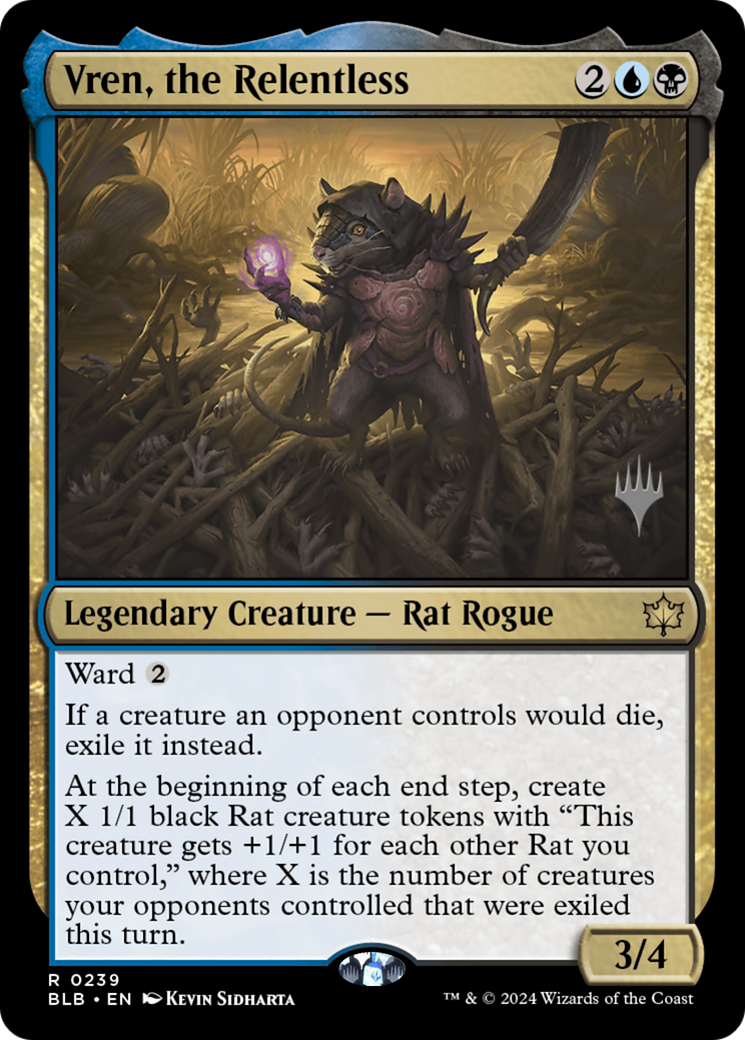 Vren, the Relentless (Promo Pack) [Bloomburrow Promos] - Trinity Hobby