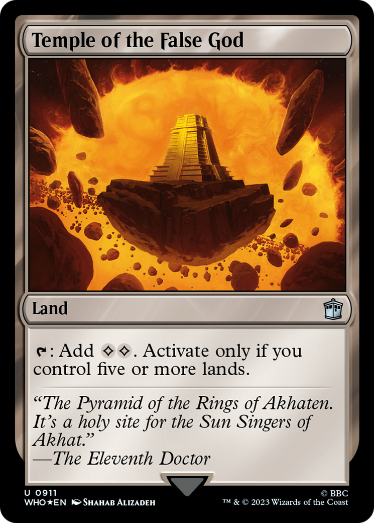 Temple of the False God (Surge Foil) [Doctor Who] - Trinity Hobby