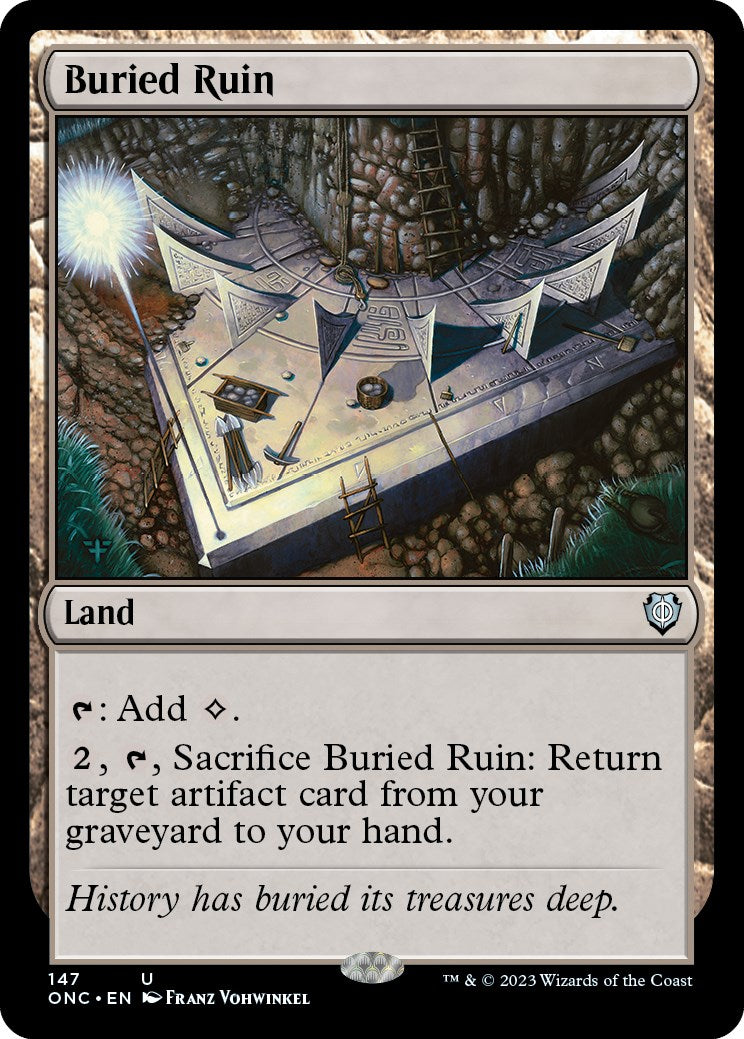 Buried Ruin [Phyrexia: All Will Be One Commander] - Trinity Hobby