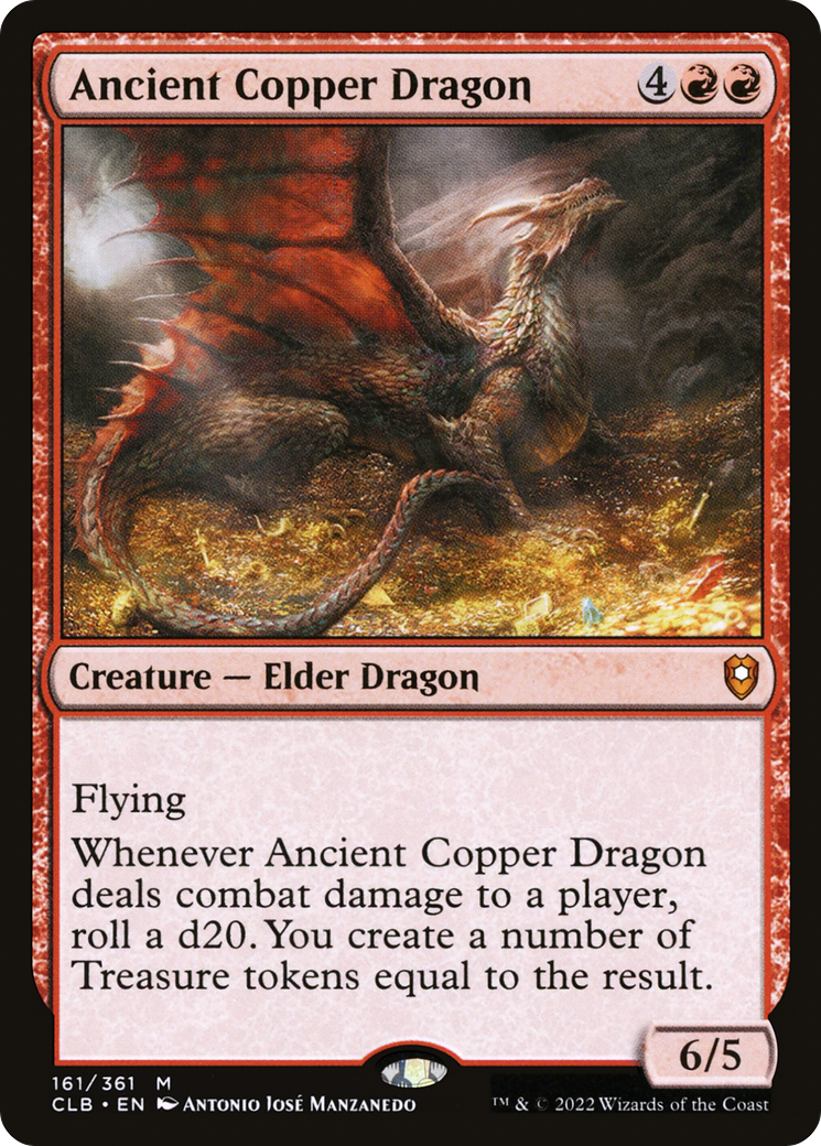 Ancient Copper Dragon [Commander Legends: Battle for Baldur's Gate] - Trinity Hobby