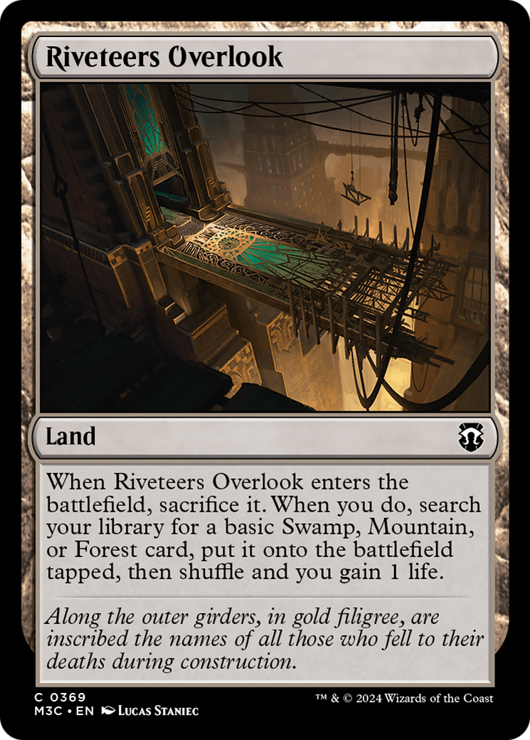 Riveteers Overlook  [Foil]  (M3C-369) - [Modern Horizons 3 Commander] - Trinity Hobby