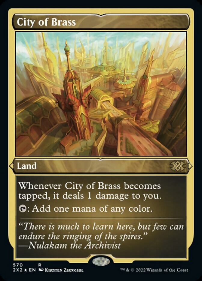 City of Brass (Foil Etched) [Double Masters 2022] - Trinity Hobby