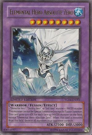 Elemental Hero Absolute Zero [YG04-EN001] Ultra Rare - Trinity Hobby