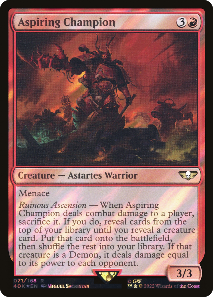 Aspiring Champion (Surge Foil) [Warhammer 40,000] - Trinity Hobby