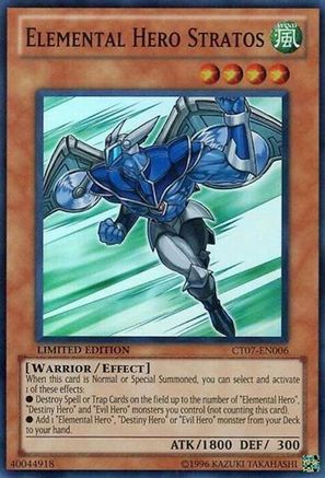 Elemental Hero Stratos [CT07-EN006] Super Rare - Trinity Hobby
