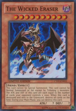The Wicked Eraser [CT07-EN011] Super Rare - Trinity Hobby