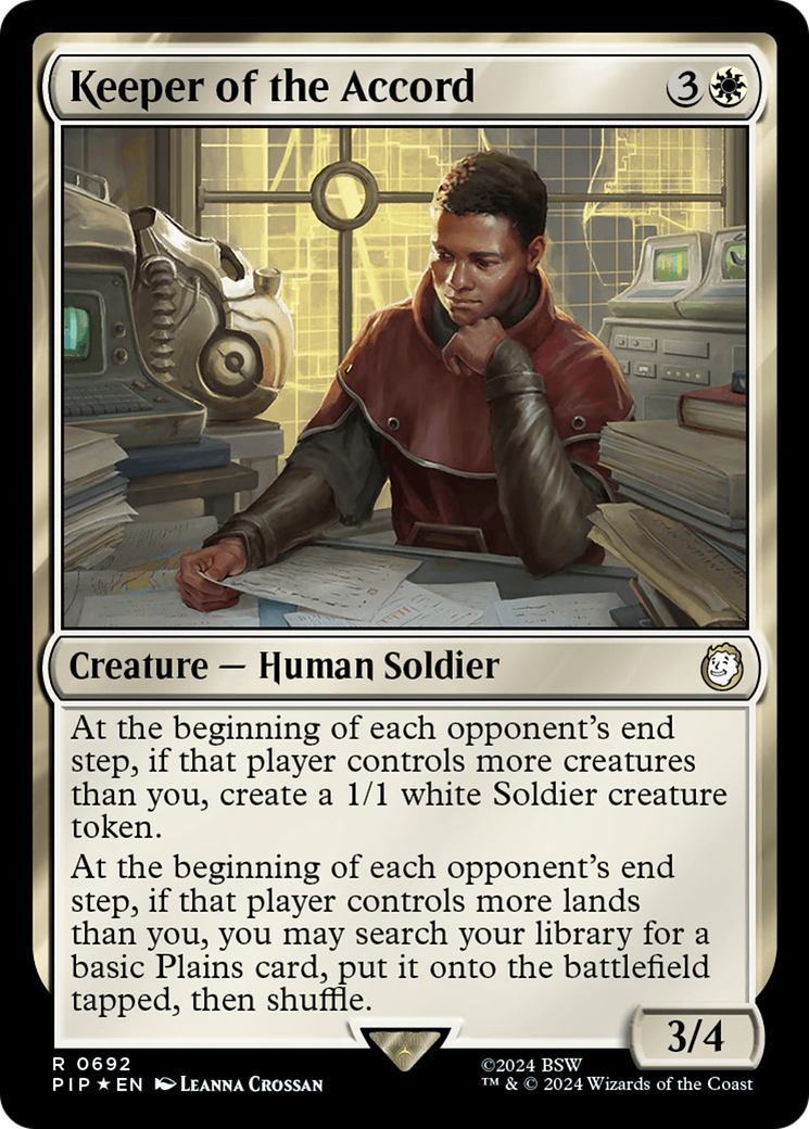 Keeper of the Accord (Surge Foil) [Fallout] - Trinity Hobby