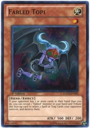 Fabled Topi [HA03-EN003] Super Rare - Trinity Hobby