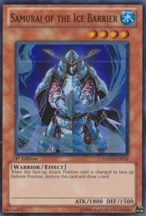 Samurai of the Ice Barrier [HA03-EN019] Super Rare - Trinity Hobby
