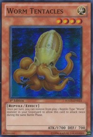 Worm Tentacles [HA03-EN023] Super Rare - Trinity Hobby