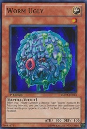 Worm Ugly [HA03-EN024] Super Rare - Trinity Hobby