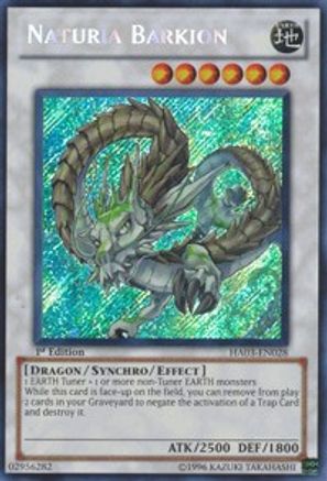Naturia Barkion [HA03-EN028] Secret Rare - Trinity Hobby