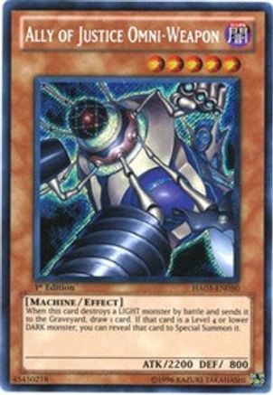 Ally of Justice Omni-Weapon [HA03-EN050] Secret Rare - Trinity Hobby