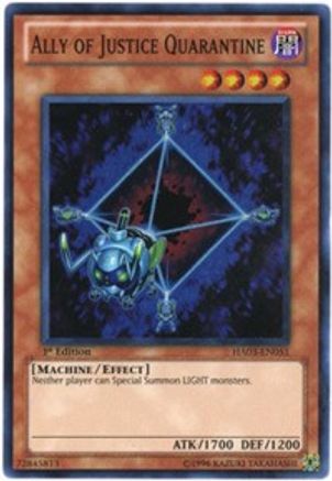 Ally of Justice Quarantine [HA03-EN051] Super Rare - Trinity Hobby