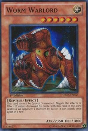 Worm Warlord [HA03-EN053] Super Rare - Trinity Hobby