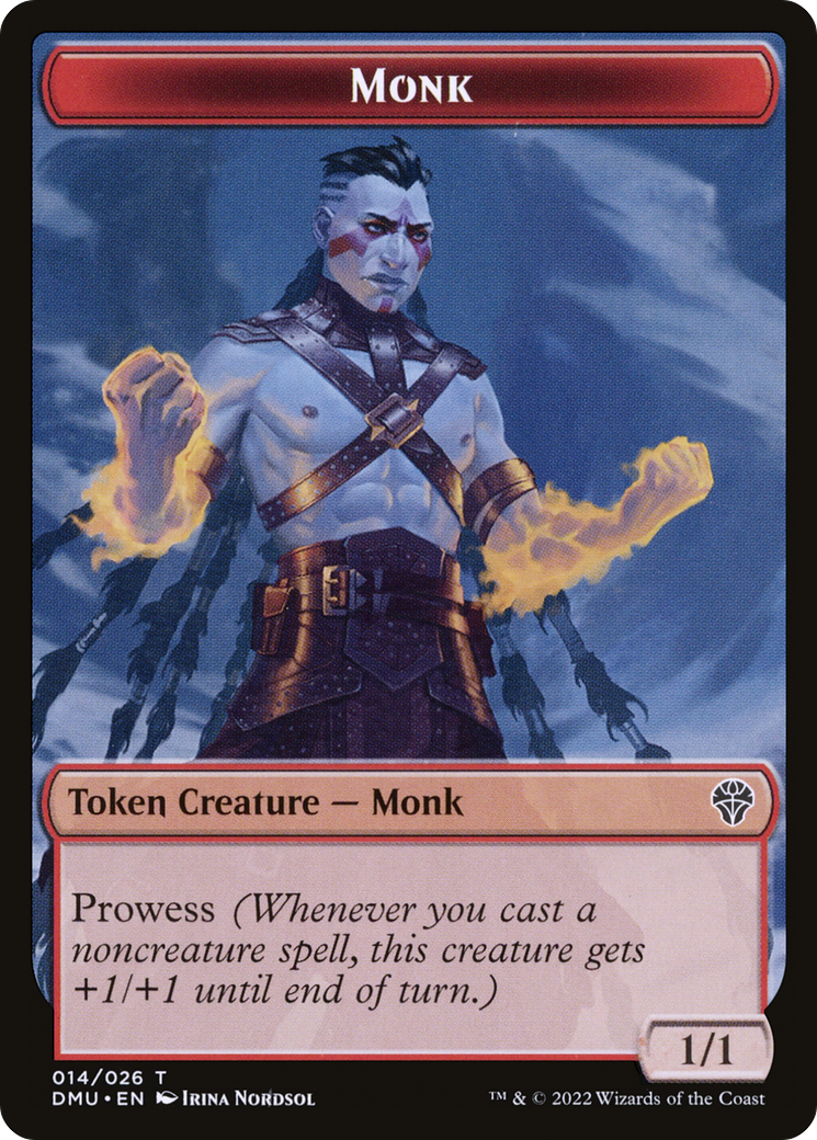 Monk  [Foil]  (DMU-014) - [Dominaria United Tokens] - Trinity Hobby